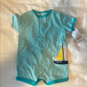 Striped Kids One Piece - Blue